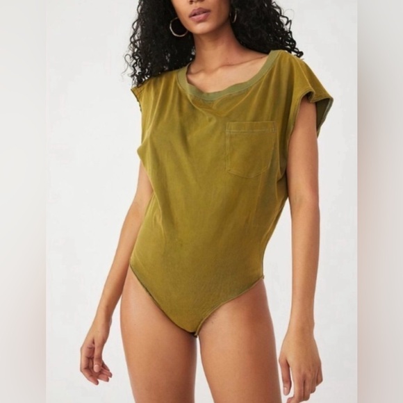 Free People NWT snap crotch, muscle 💪 top - Picture 2 of 7